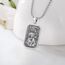 Eusense Halskette Erzengel Michael/St. Benedikt/Heiliger Christophorus/Jungfrau Maria/Kruzifix, katholischer Anhänger, religiös, 925er Silber, Schmuck, Amulett, Schutzmedaille für Herren und Damen,