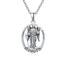 ZIPPICE Saint Raphael Halskette 925 Sterling Silber Halskette Erzengel Anhänger Amulett Schmuck Geschenk Weihnachtsgeschenke für Herren Damen