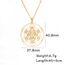 EUEAVAN Metatrons Würfel Halskette Metatron Würfel Heilige Geometrie Anhänger Siegel von Erzengel Engel Metatron Statement Halsketten Spiritueller Schutz Talisman für Frauen (großes Metatron gold)