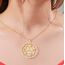 EUEAVAN Metatrons Würfel Halskette Metatron Würfel Heilige Geometrie Anhänger Siegel von Erzengel Engel Metatron Statement Halsketten Spiritueller Schutz Talisman für Frauen (großes Metatron gold)