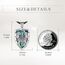 YFN St. Michael Kreuz Halskette für Frauen Männer Sterling Silber Religiöse Beschützer Anhänger St. Michael Erzengel Schmuck Geschenke (abalone)