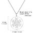 AFSTALR Metatron Würfel Halskette, Heilige Geometrie Anhänger,Talisman Erzengel Anhänger für Frauen Argent Halskette Edelstahl Schmuck