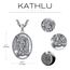 KATHLU Halskette für Herren und Damen 925er Sterlingsilber Religionsmedaillen Amulett Schutzanhänger Erzengel St. Michael Schmuck Geschenk