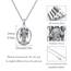 ZIPPICE Saint Raphael Halskette 925 Sterling Silber Halskette Erzengel Anhänger Amulett Schmuck Geschenk Weihnachtsgeschenke für Herren Damen