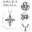 Heiliger Judas Anhänger 925 Sterling Silber Heiliger Judas Thaddäus Kette St. Jude Medaille Anhänger Halskette Schutz Schmuck Religiöse Geschenk für Herren