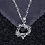 Vintage Echt 925 Sterling Silber Davidstern Halskette Kette mit Hexagramm Schlange Anhänger für Herren Damen