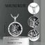 Shusukue St. Michael Kette, Erzengel Saint Michael Amulett Schutzpatron Halskette 925 Sterling Silber, Medaillen Gebetsmünzen Anhänger Religiöser Schmuck für Frauen Männer (Schwarzer Onyx)