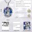 Eusense Halskette Erzengel Michael/St Benedikt/Heiliger Christopher/Jungfrau Maria/Kruzifix, Anhänger katholisch, religiös, 925 Silber, Schmuck, Schutz-Amulett, Medaille für Herren und Damen, Sterling