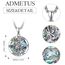 Abalone Schale Heiliger Michael Kette Sterling Silber St Michael Kette Saint Michael Anhänge Erzengel Michael Halskette Rund Amulett Schmuck für Herren