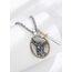 AEONSLOVE Erzengel Michael Halskette für Damen Herren 925 Sterling Silber Michael Anhänger mit Erzengel Schwert Heiliger Michael Medaille Saint Michael Archangel Amulett Kette Katholische Schmuck