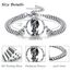 XIXLES St. Michael Armband 925 Sterling Silber Erzengel Michael Amulett Medaillon Armband Religiöser Beschützer Talisman