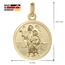 trendor Erzengel Raphael Anhänger Gold 333 an goldplattierter Kette elegantes Schmuckstück für Damen und Herren, zauberhafte Geschenkidee, 41432-45 45 cm