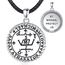 EUDORA Harmony Ball Siegel des Heiligen Michael Kette für Damen Herren Sterling Silber 925, Erzengel St. Michael Anhänger Medaillen, Religiöser Amulett Runen Schmuck Geschenk für Damen Herren,61CM
