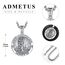 Heiliger Christophorus Kette Anhänger Sterling Silber St Christopherus Kette Herren St Christopher Halskette Rund Amulett Schmuck Religiöser Geschenke