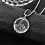 Onyx Heiliger Christophorus Kette Anhänger Sterling Silber St Christopherus Kette Herren Onyx St Christopher Halskette Schmuck Religiöser Geschenke