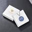 ADMETUS Surfer Heiliger Christophorus Kette Sterling Silber St Christopherus Kette Herren Heiliger Christophorus Surfer Medaille Blau Surfer Anhänger Schmuck Geschenke