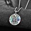 Abalone Schale Heiliger Michael Kette Sterling Silber St Michael Kette Saint Michael Anhänge Erzengel Michael Halskette Rund Amulett Schmuck für Herren