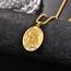 ADMETUS Gold Heiliger Bridget Kette Sterling Silber Heiliger Bridget Medaille Gold St Bridget's Kreuz Halskette Gold Heiliger Brigid Anhänger Geschenk für Herren