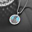 Türkis Heiliger Christophorus Kette Anhänger Sterling Silber St Christopherus Kette Herren Türkis St Christopher Halskette Schmuck Religiöser Geschenke