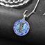 ADMETUS Surfer Heiliger Christophorus Kette Sterling Silber St Christopherus Kette Herren Heiliger Christophorus Surfer Medaille Blau Surfer Anhänger Schmuck Geschenke