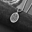 ADMETUS Heiliger Petrus Kette 925 Sterling Silber Heiliger Peter Medaille von Heiliger Peter Heiliger Petrus Anhänger Medaille Religiöse Geschenk für Herren