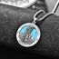 Türkis Heiliger Christophorus Kette Anhänger Sterling Silber St Christopherus Kette Herren Türkis St Christopher Halskette Schmuck Religiöser Geschenke