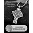 ADMETUS Erzengel Gabriel Kreuz Kette Silber 925 Heiliger Gabriel Erzengel Kreuz Anhänger Erzengel Gabriel Medaille Religiöse Geschenk für Herren
