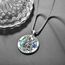 Abalone Schale Heiliger Michael Kette Sterling Silber St Michael Kette Saint Michael Anhänge Erzengel Michael Halskette Rund Amulett Schmuck für Herren