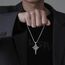 Wundertätige Medaille Kruzifix Kette Sterling Silber Kruzifix Halskette Jungfrau Maria Kette Maria Medaille Wundertätige Medaille Anhänger Halskette Geschenk für Herren