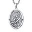 Heilige Lucia Medaille Sterling Silber Heiliger Lucia Anhänger St. Lucy Halskette Saint Lucia Kette Schutz Schmuck Religiöse Geschenke