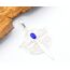 Silberschmuck - BG Schwert des Erzengel Michael, Anhänger aus 925 Sterlingsilber mit echtem Lapis Lazuli – Schutzsymbol, Unisex