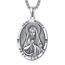 Heiliger Monica Anhänger Sterling Silber Heiliger Monica Medaille Herren St. Monica Halskette Kette Schutz Schmuck Religiöse Geschenke