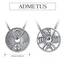 ADMETUS Armor of God Challenge Anhänger 925 Sterling Silber Armor of God Kette Religiöser Geschenke für Herren