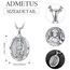 Heiliger Roch Anhänger Sterling Silber Heiliger Roch Medaille Herren St. Roch Halskette Kette Schutz Schmuck Religiöse Geschenke