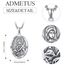 Heilige Lucia Medaille Sterling Silber Heiliger Lucia Anhänger St. Lucy Halskette Saint Lucia Kette Schutz Schmuck Religiöse Geschenke