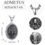 Foto Medaillon Wundertätige Medaille Sterling Silber Jungfrau Maria Kette Foto Heilige Maria Medaille Anhänger Schutz Schmuck Religiöse Geschenk für Herren