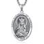 Heiliger Elisabeth von Ungarn Medaille Sterling Silber Saint Elizabeth Anhänger Halskette St. Elizabeth of Hungary Kette Halskette Schmuck für Herren