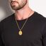 Gold Heiliger Lukas Anhänger Sterling Silber Heiliger Lukas Medaille Herren Gold St. Lukas Halskette Kette Schutz Schmuck Religiöse Geschenke