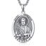 Heiliger Genesius Anhänger Sterling Silber Heiliger Genesis Medaille Herren St. Genesius Halskette Kette Schutz Schmuck Religiöse Geschenke