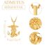 Gold Heiliger Michael Anker Kette 925 Sterling Silber Anker Kettenanhänger Halskette Männer Gold Erzengel Michael Halskette Anhänge Anchor Schmuck für Herren