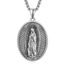 Virgen de Guadalupe Kette Sterling Silber Unsere Liebe Frau von Guadalupe Halskette Guadalupe Anhänger Medaille Schmuck Religiöse Geschenke für Herren