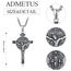 Wundertätige Medaille Kruzifix Kette Sterling Silber Kruzifix Halskette Jungfrau Maria Kette Maria Medaille Wundertätige Medaille Anhänger Halskette Geschenk für Herren