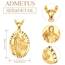 Gold Heiliger Franziskus Anhänger Halskette 925 Sterling Silber Franziskus von Assisi - Medaillen der Schutzheiligen Schutz Schmuck Religiöse Geschenk für Herren
