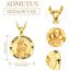 Heiliger Antonius Anhänger Sterling Silber Gold Heiliger Antonius Kette Heiliger Antonius Von Padua Medaille Schutz Schmuck Religiöse Geschenk für Herren