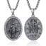 ADMETUS Wundertätige Medaille Sterling Silber Jungfrau Maria Kette Heilige Maria Medaille Katholische Anhänger Schutz Schmuck Religiöse Geschenk für Herren