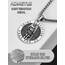ADMETUS Heiliger Sebastian Anhänger 925 Sterling Silber Heiliger Sebastianus Medaille Halskette Schutz Schmuck Religiöse Geschenk für Herren