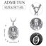 Heiliger Genesius Anhänger Sterling Silber Heiliger Genesis Medaille Herren St. Genesius Halskette Kette Schutz Schmuck Religiöse Geschenke