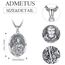 Heiliger Dominic Anhänger Sterling Silber Heiliger Dominic Medaille Herren St. Dominic de Guzman Halskette Kette Schutz Schmuck Religiöse Geschenke