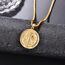 ADMETUS Gold Heiliger Benedikt Anhänger Sterling Silber San Benito Medallion Heiliger Benedikt Medaille St. Benedikt Halskette Schutz Schmuck Religiöse Geschenk für Herren