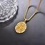 ADMETUS Gold Heiliger Petrus Kette 925 Sterling Silber Heiliger Peter Medaille von Heiliger Peter Gold Heiliger Petrus Anhänger Medaille für Herren